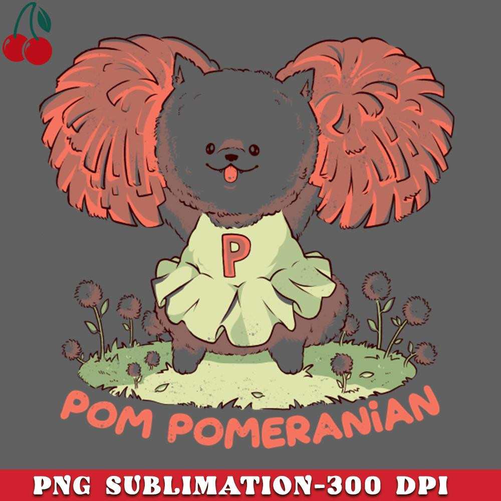 CL2612236705-Pom Pomeranian  Cute Cheerleader Dog Gift PNG Download.jpg