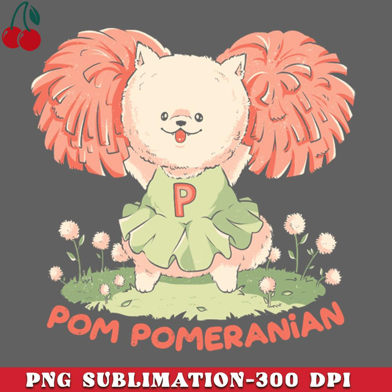CL2612236706-Pom Pomeranian Cute Cheerleader Dog Gift PNG Download.jpg