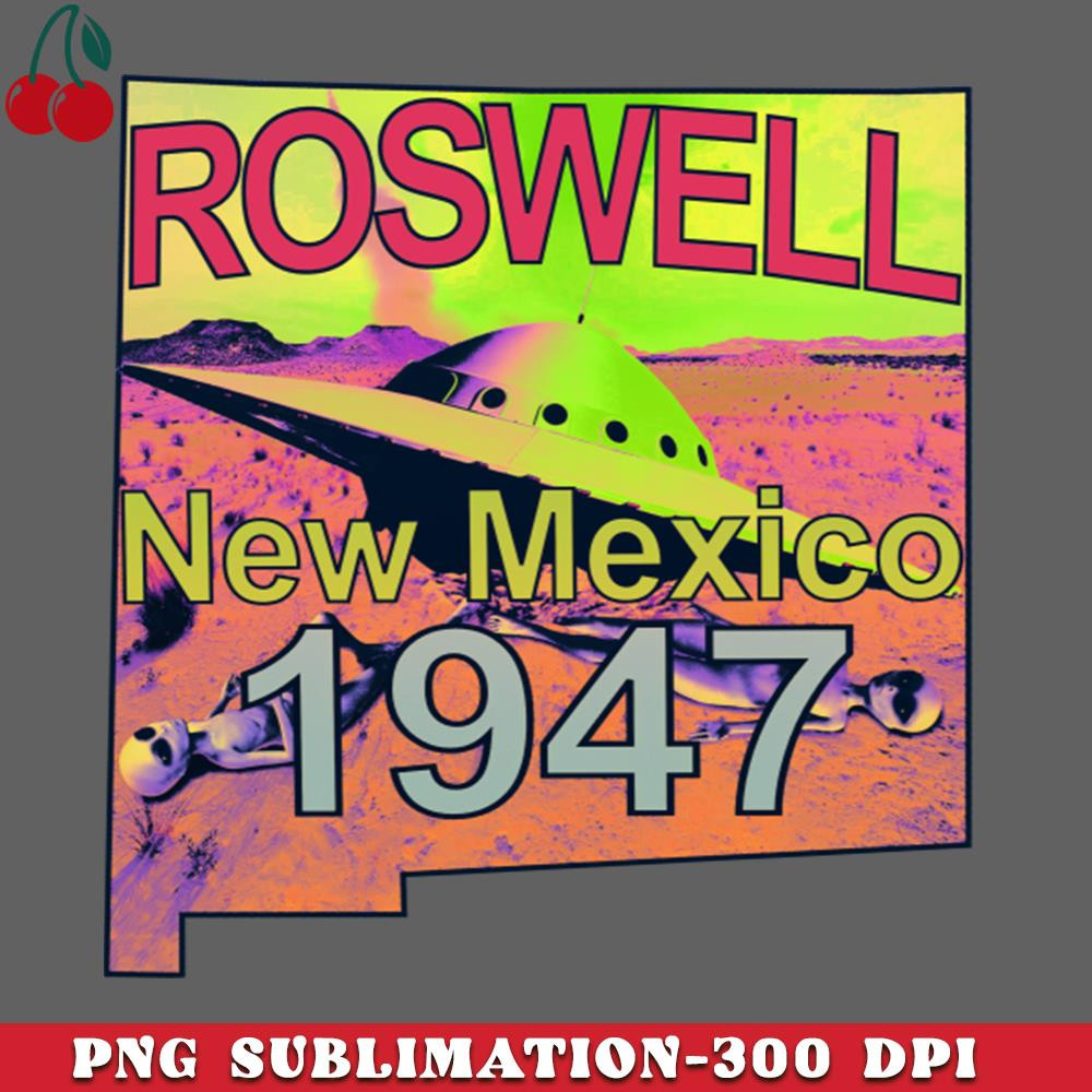 CL2612237759-Roswell New Mexico UFO Aliens Trippy Psychedelic Tie Dye PNG Download.jpg