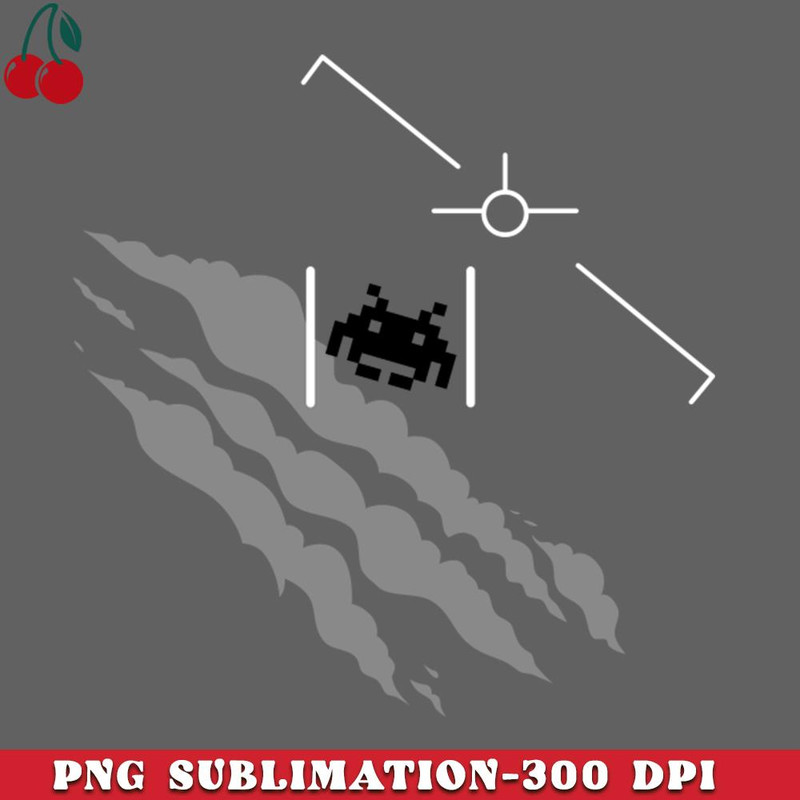 CL2612237040-Retro Gamer Space Invaders Alien UFO UAPs Navy Footage Parody PNG Download.jpg