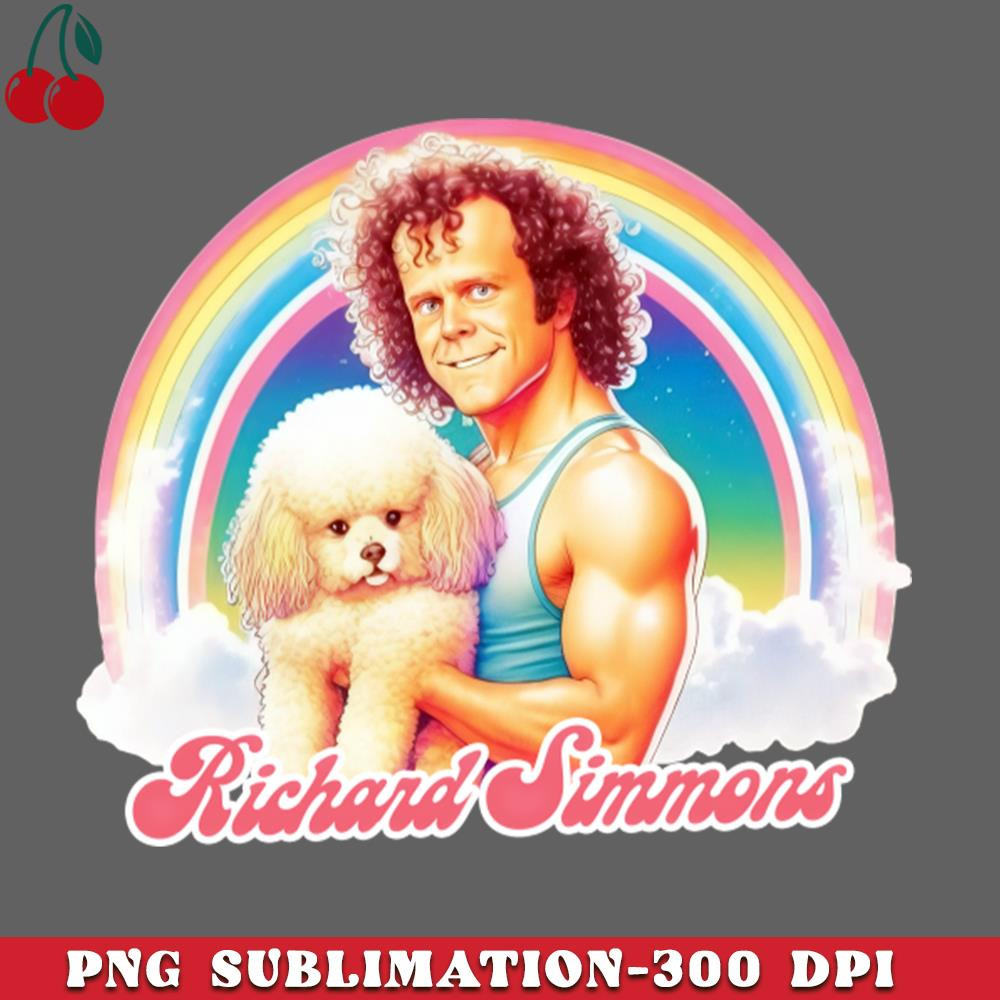 CL2612237356-Richard Simmons Retro Rainbow Aesthetic PNG Download.jpg