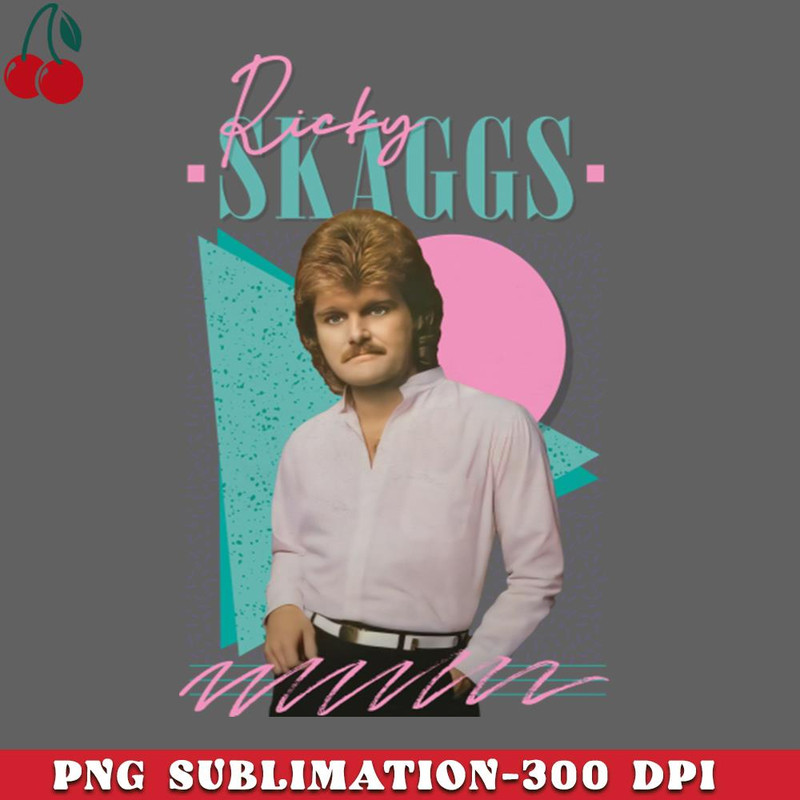 CL2612237401-Ricky Skaggs Retro Style Fan Design PNG Download.jpg