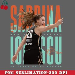 sabrina ionescu three point record png download