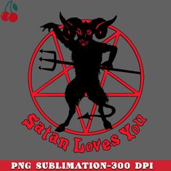 satan loves you vintage png download