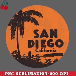san diego california vintage travel souvenir png download