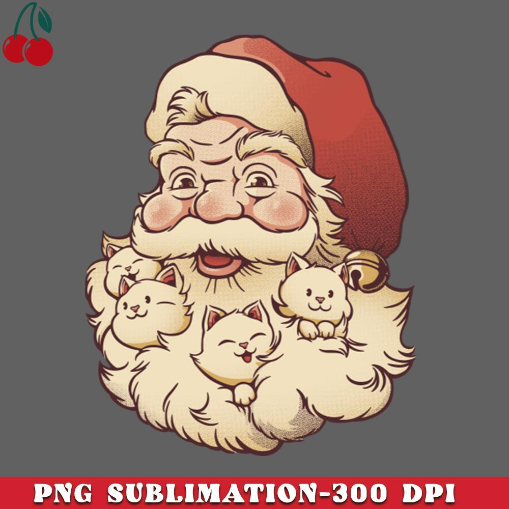 CL2612238211-Santa Beard Full of Cats by Tobe Fonseca PNG Download.jpg