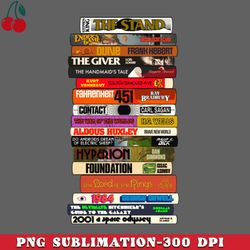 science fiction books stack png download