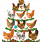 Chicken Funny Chickens Christmas Tree Tee Ornament Decor 304 Chick.png