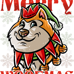 Dog Akita Merry Woofmas Akita Inu Elf Dog Christmas Dogs Elves 32