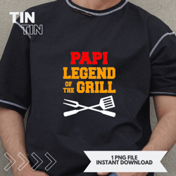 Mens Papi Legend Of The Grill Funny Grilling