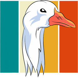 farm bird geese farmer animal retro goose png t-shirt