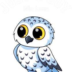 Just A Boy Who Loves Snow Owls 21 PNG T-Shirt