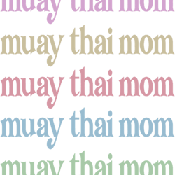 Muay Thai Mom Proud Muay Thai Mama PNG T-Shirt