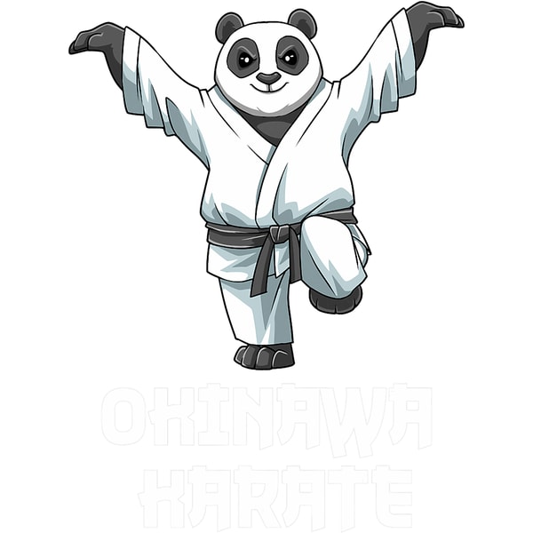 Okinawa Karate Panda Crane Kick 2Karate Martial Arts.png