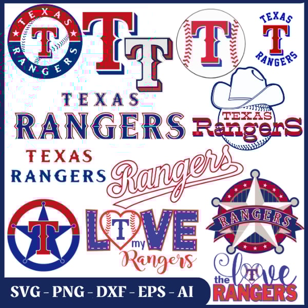 Bundle Texas Rangers Svg, Bundle Sport Svg, Texas Rangers Sv | Inspire ...