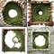 Mossy Bricks 3D Effect Hole Woodland Cave Border Frames PNG Forest Bricks Digital Overlays Breakthr 7