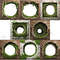 Mossy Bricks 3D Effect Hole Woodland Cave Border Frames PNG Forest Bricks Digital Overlays Breakthr 9