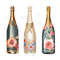Painted Floral Wedding Champagne Bottle Watercolor Clipart PNG Veuve Clicqout Clipart DIY Wedding C 3