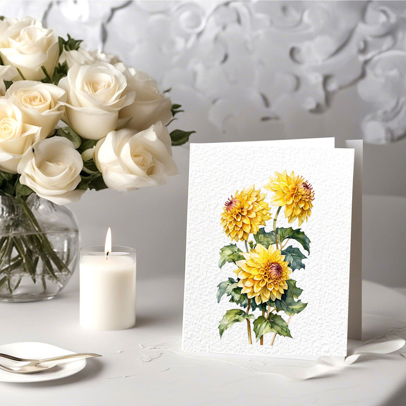 Dahlia Flower Clipart PNG Watercolor Dahlia Flower Clipart Digital Bundle Printable PNG Files For C 9