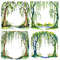 Weeping Willow Tree Border Frame Transparent Background Clipart Bundle For DIY Invitations Cards Pr 5