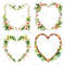 Tropical Heart Frame PNG Clipart Romantic Tropical Frame Overlays For Sublimation DIY Crafts  Digit 3