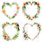 Tropical Heart Frame PNG Clipart Romantic Tropical Frame Overlays For Sublimation DIY Crafts  Digit 4