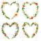 Tropical Heart Frame PNG Clipart Romantic Tropical Frame Overlays For Sublimation DIY Crafts  Digit 6
