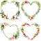 Tropical Heart Frame PNG Clipart Romantic Tropical Frame Overlays For Sublimation DIY Crafts  Digit 8