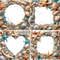 Tropical Seashells Digital Border Frames Clipart PNG Beach Overlays Tropical Coastal Heart Oval Squ 8