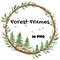 Forest Trees Wreaths Watercolor Clipart Bundle Greenery Frames Woodland Borders PNG Digital Downlo 0