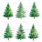 Forest Trees Clipart Bundle 45 Watercolor PNGs With Transparent Background Evergreen  Deciduous Tre 9