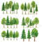 Forest Trees Borders Clipart Bundle 32 Watercolor PNGs With Transparent Background Woodland Landsca 5