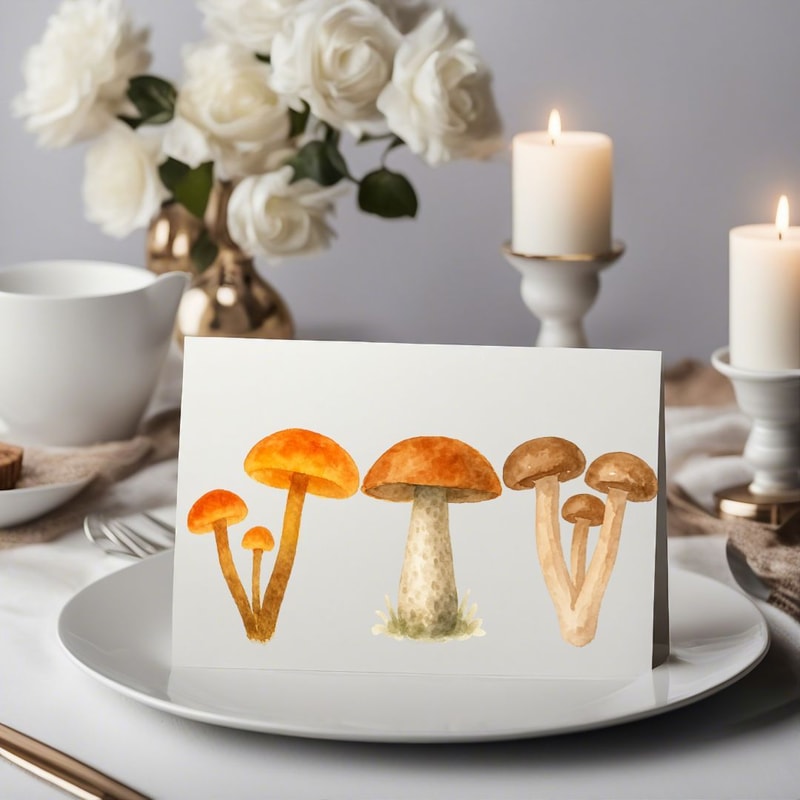 Edible Mushroom Clipart Bundle 64 Watercolor PNG Files Foraging Fungi Art Botanical Kitchen Decor P