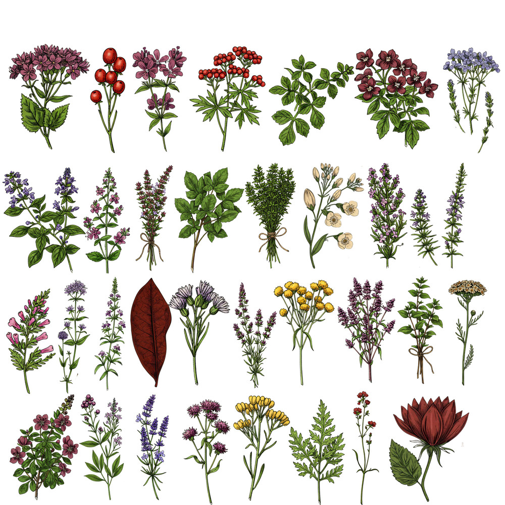 Vintage Apothecary Clipart Bundle Antique Herbalist Alchemist Clipart Pack Digital Download For Dar 6