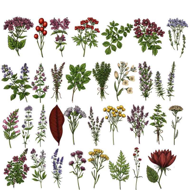 Vintage Apothecary Clipart Bundle Antique Herbalist Alchemist Clipart Pack Digital Download For Dar 6