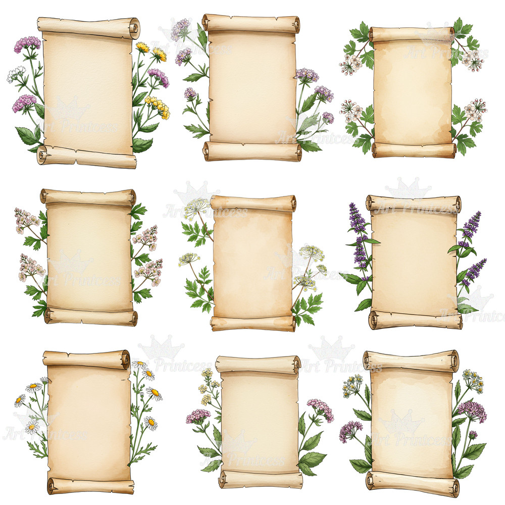 Kitchen Herb Chart Digital Print Vintage Botanical Poster Apothecary Decor Herbalist Gift Cottageco 6