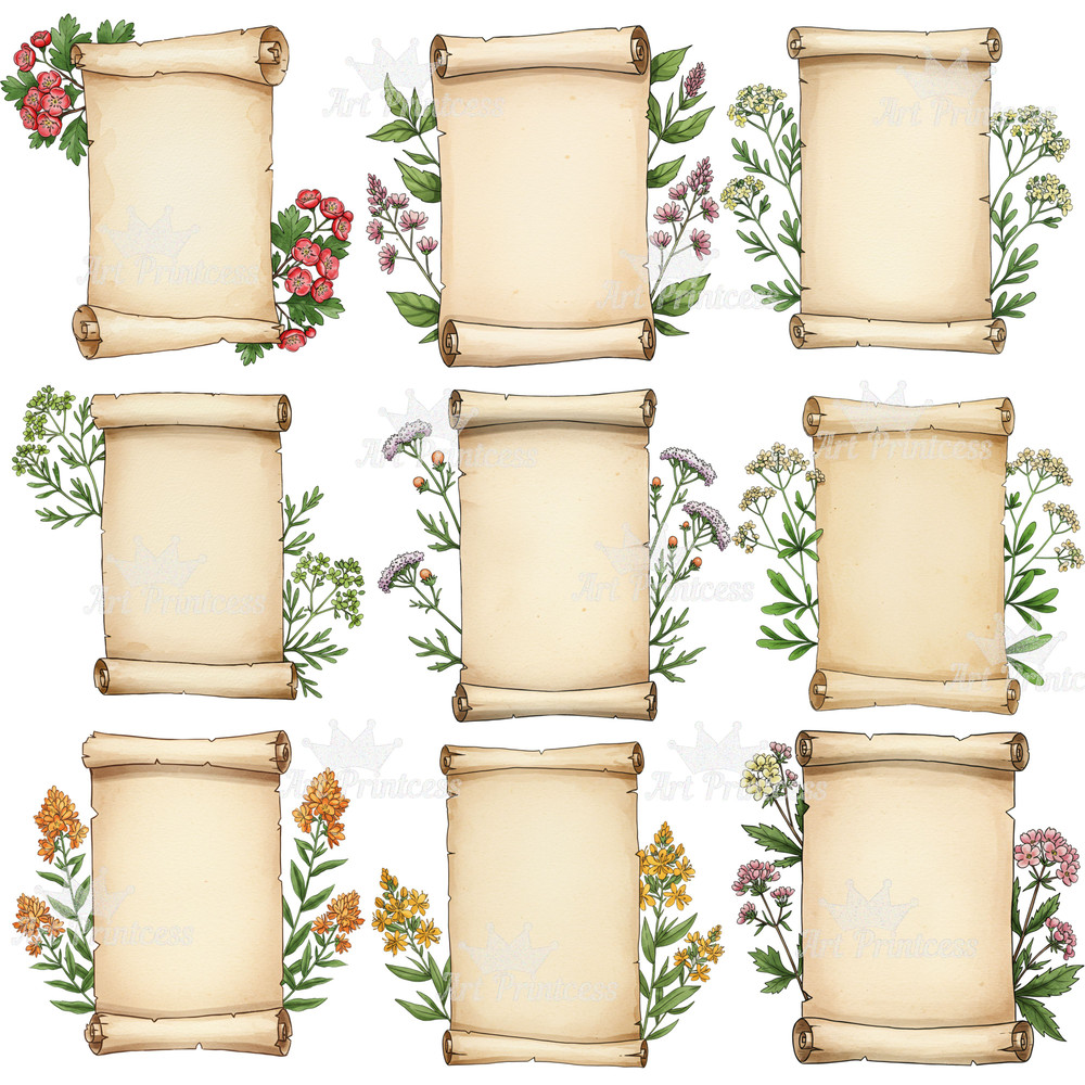 Kitchen Herb Chart Digital Print Vintage Botanical Poster Apothecary Decor Herbalist Gift Cottageco 7