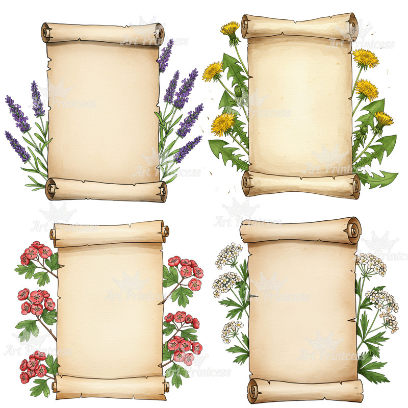 Kitchen Herb Chart Digital Print Vintage Botanical Poster Apothecary Printable Files Cottagecore Ki 2