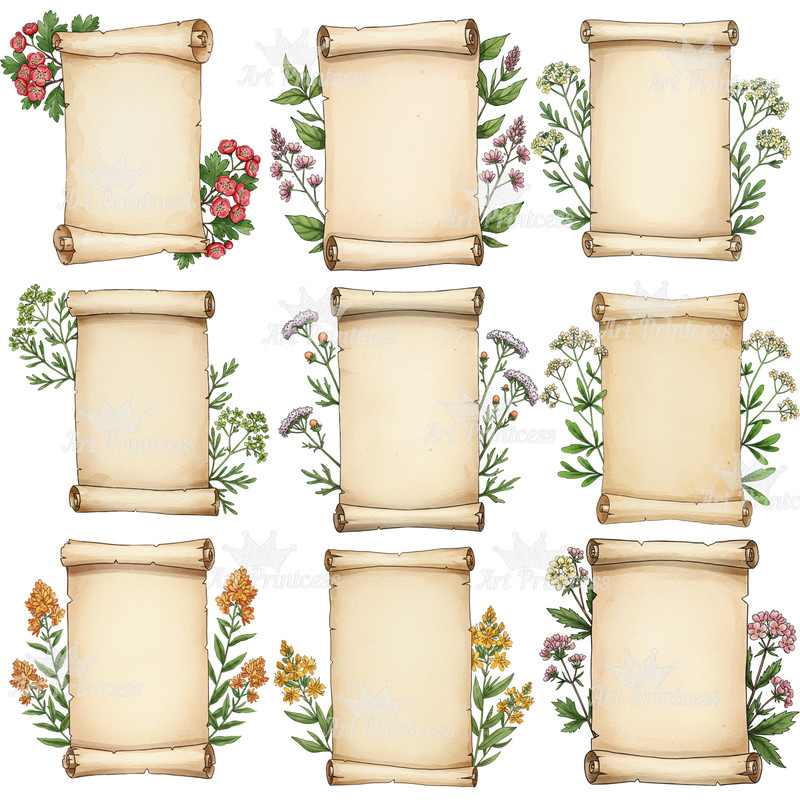 Kitchen Herb Chart Digital Print Vintage Botanical Poster Apothecary Printable Files Cottagecore Ki 8