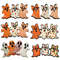 Coquette Halloween Ghosts PNG Bundle Cute Spooky Sublimation Craft Files Bows Lace Embroidery Flora 3