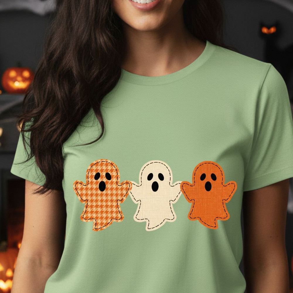 Cute Fabric Ghosts Clipart PNG Bundle Vintage Halloween Digital Download Spooky Season Sublimation 1
