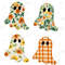 Cute Fabric Ghosts Clipart PNG Bundle Vintage Halloween Digital Download Spooky Season Sublimation 4
