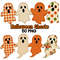 Cute Fabric Ghosts Clipart PNG Bundle Vintage Halloween Digital Download Spooky Season Sublimation 0