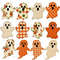 Cute Fabric Ghosts Clipart PNG Bundle Vintage Halloween PNG Spooky Season Sublimation Cottagecore G 9