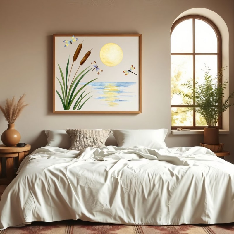 Cattail Grass Watercolor Clipart PNG Bundle Rustic Wetland Botanical Art Wild Grass Reeds Printable 10