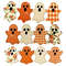 Fabric Ghosts PNG Clipart Bundle 30 Cute Spooky Halloween Fabric Texture Embroidery Ghosts TShirts 8
