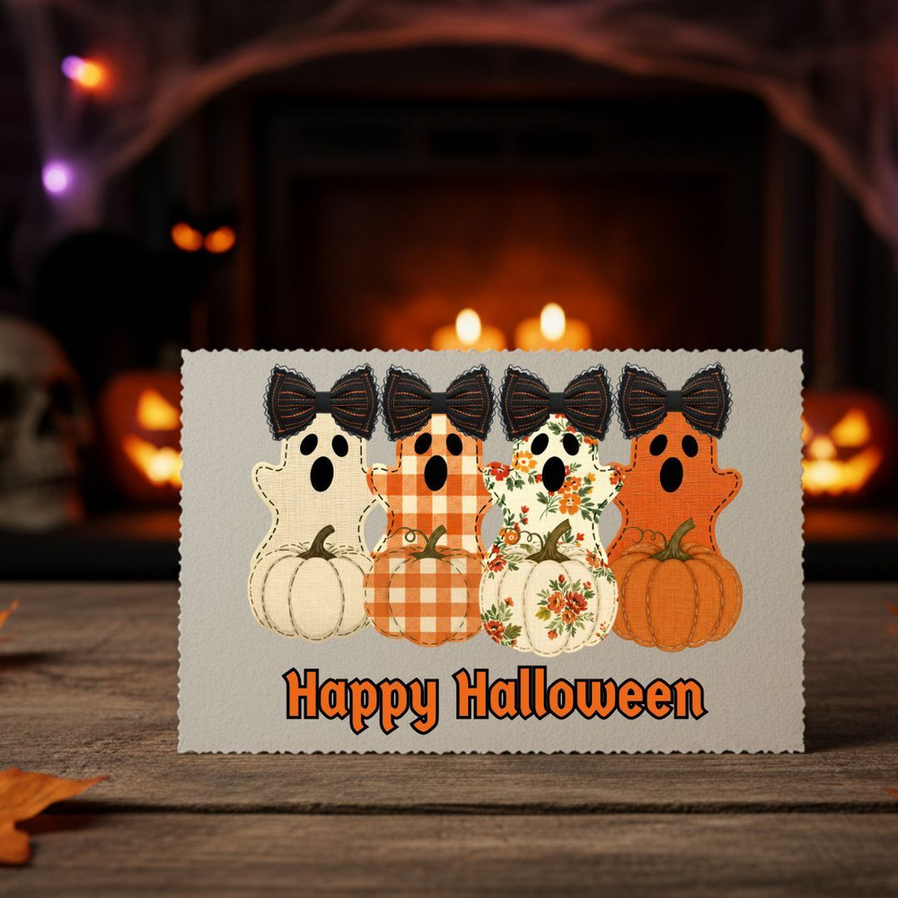 Coquette Ghost PNG Bundle Fabric Halloween Clipart Cute Spooky Printable Bow Ghost Shirt Digital De 0