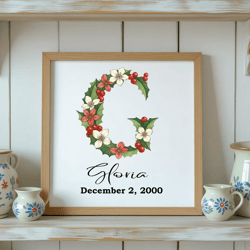 december birth flower alphabet clipart png narcissus holly letters bundle floral monogram printable designs commercial