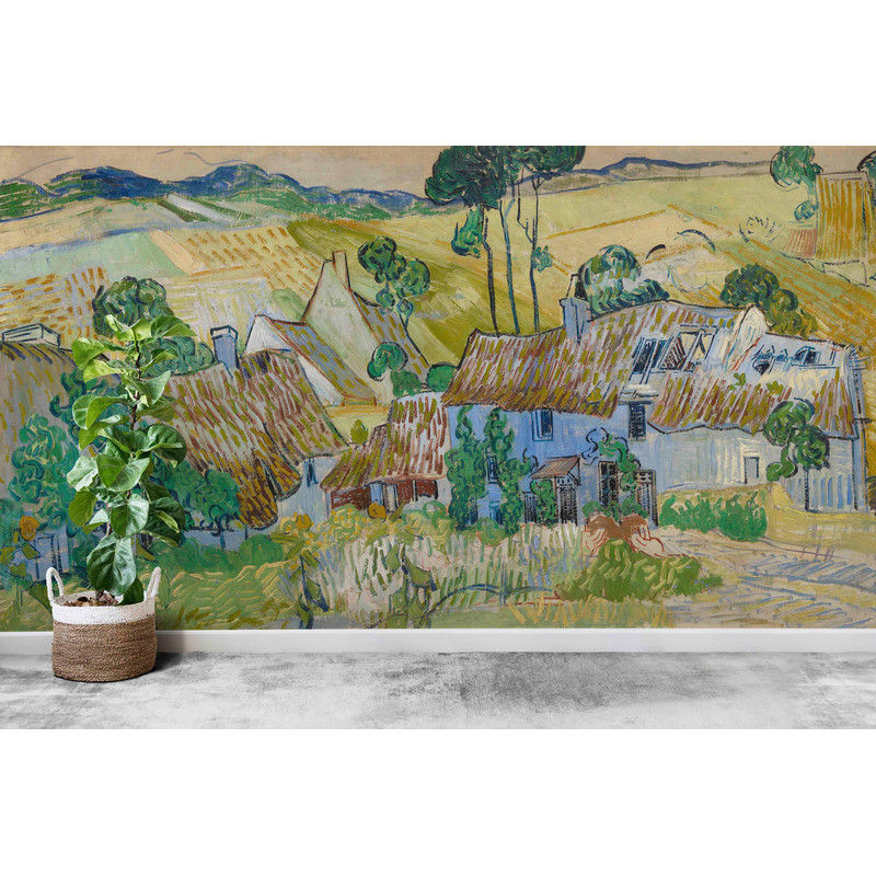 3d Wall Paper,Farms Near Auvers,Paper Wall ArtModern Wall Paper,Oil Painting Print,Lnadscape Wall Art,.jpg