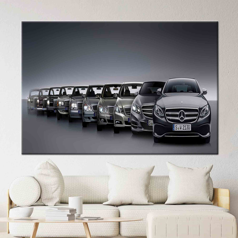 Mercedes Benz E Series, Car Art Canvas, Mercedes Benz Artwork, Car Lovers Gift Wall Art, Mercedes Benz E Series Canvas,.jpg